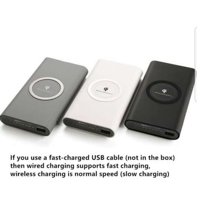 WIRELESS POWERBANK CHARGER 10000MAH IMPOR ORIGINAL PROMO,KUALITAS ORI