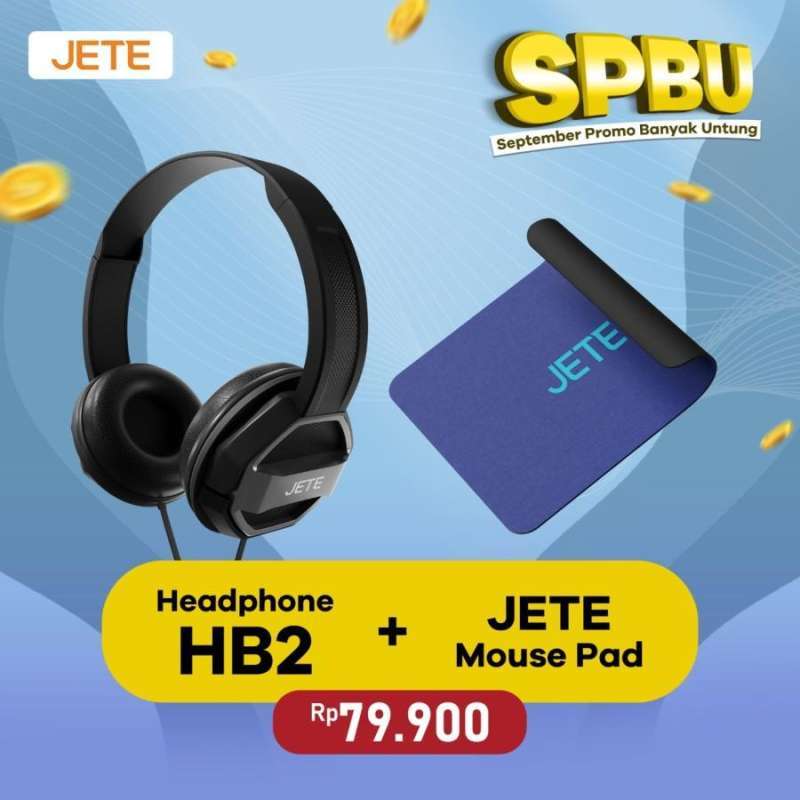Jual Headset| Headphone Jete Hb2 Noise Cancelling Garansi 2th Di