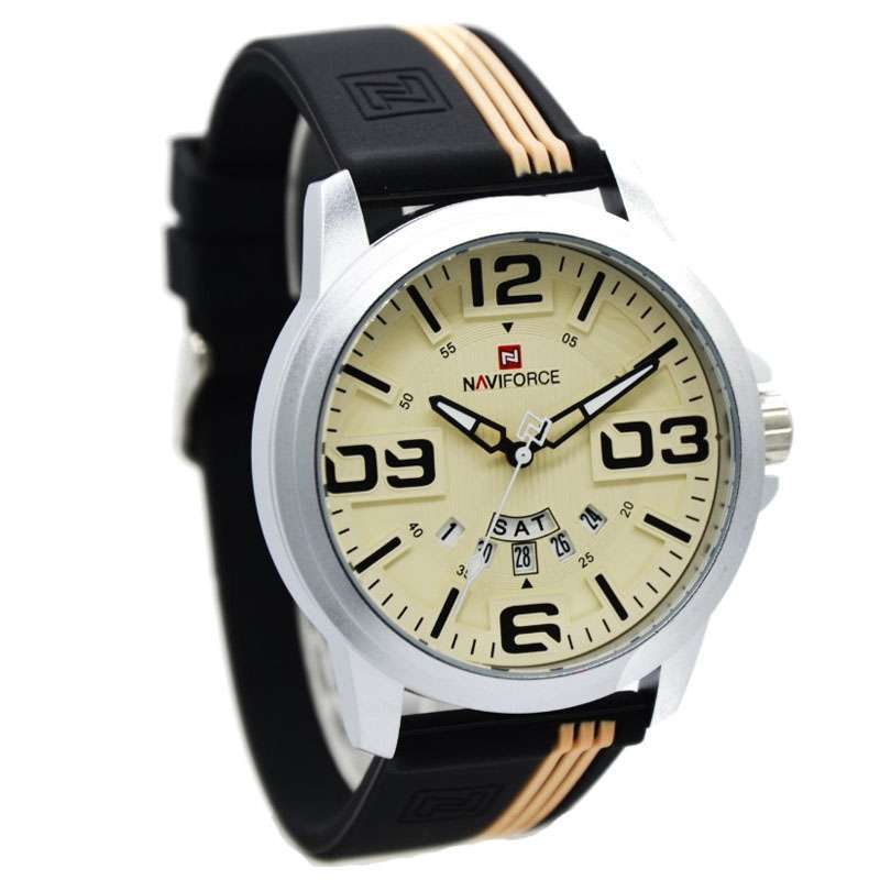JAM TANGAN NAVIFORCE 9123 M2 JAM NAVIFORCE ORIGINAL 9123 LA RESIN HITAM JAM TANGAN NAVYFORCE 9123 JAM TANGAN PRIA MURAH JAM PRIA LA RS