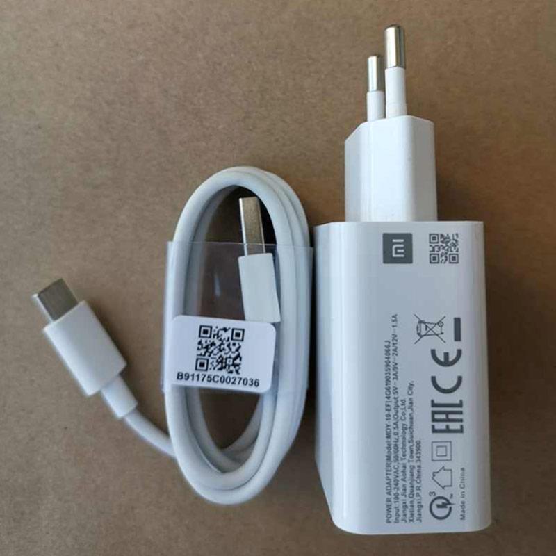Jual Xiaomi Mdy 10 Ef Type C Charger Handphone 18 W Original