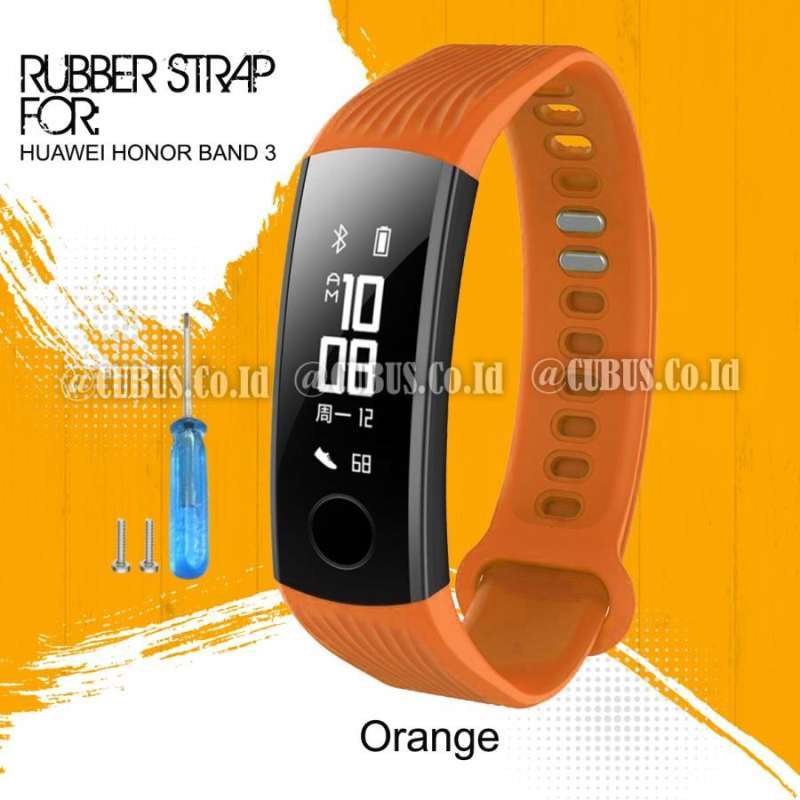 Promo Silikon Strap Tali jam tangan Rubber FOR HUAWEI HONOR BAND 3