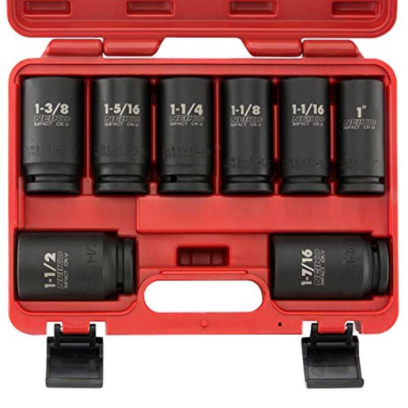 Jual NEIKO 02461A 3/4 Inch Drive Impact Socket Set, SAE 1” to 1-1