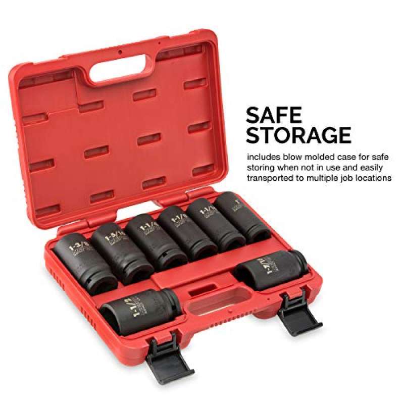 Jual NEIKO 02461A 3/4 Inch Drive Impact Socket Set, SAE 1” to 1-1