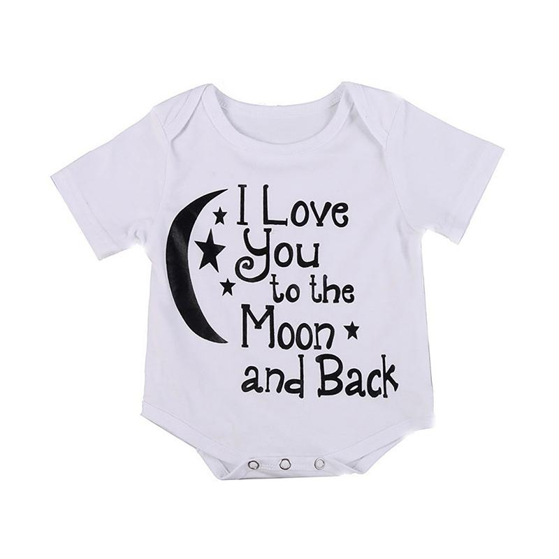 Jual Eds Summer Cotton I Love You To The Moon Printed Jumpsuits For Baby Online September 2020 Blibli Com