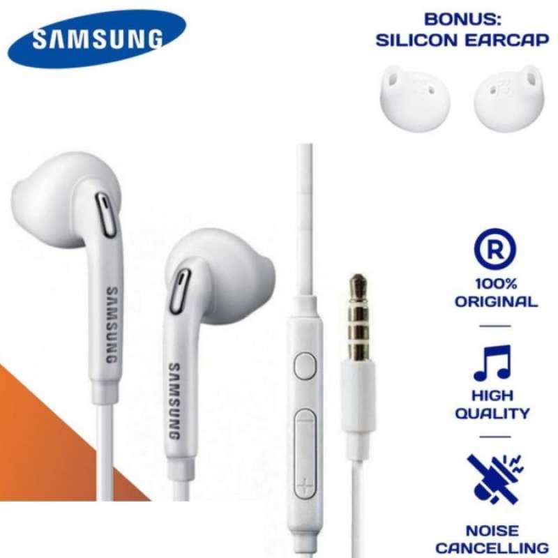 Headset Earphone Samsung Galaxy A20 A20s A21 A21s ORIGINAL 100 Putih