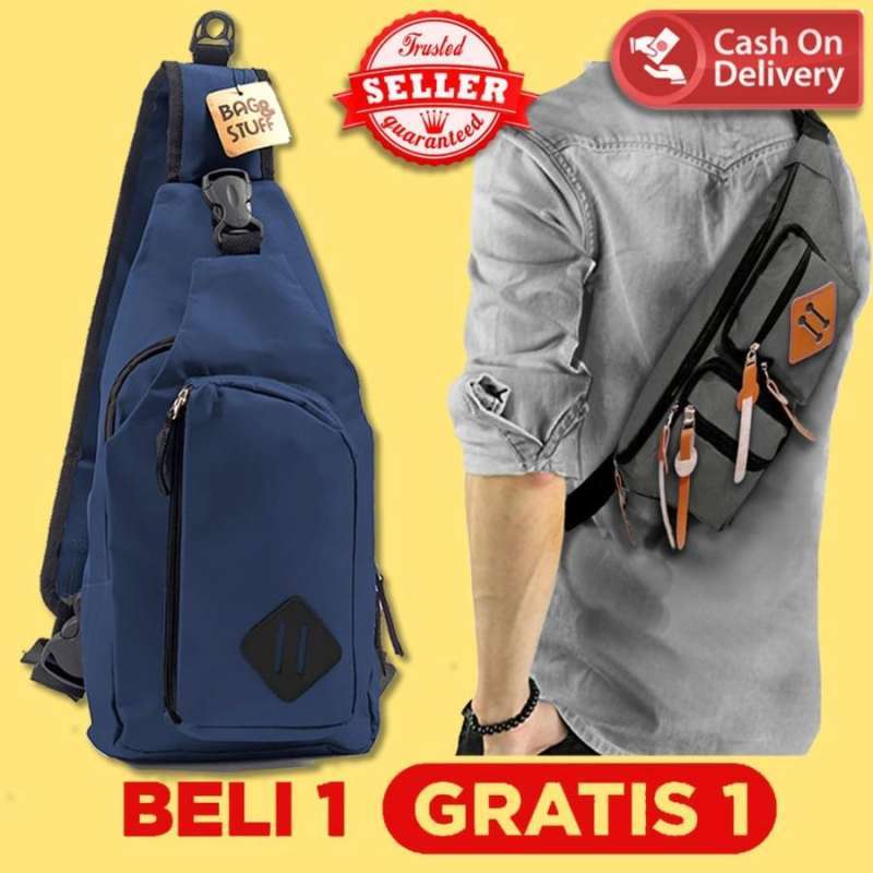 Jual BELI 1 PENTAGON TAS SELEMPANG BAHU GRATIS 1 FOXY WAIST BAG