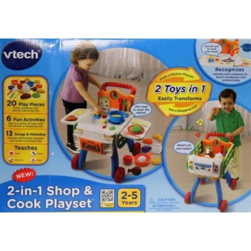 Vtech 2 in 1 shop & cook playset sale