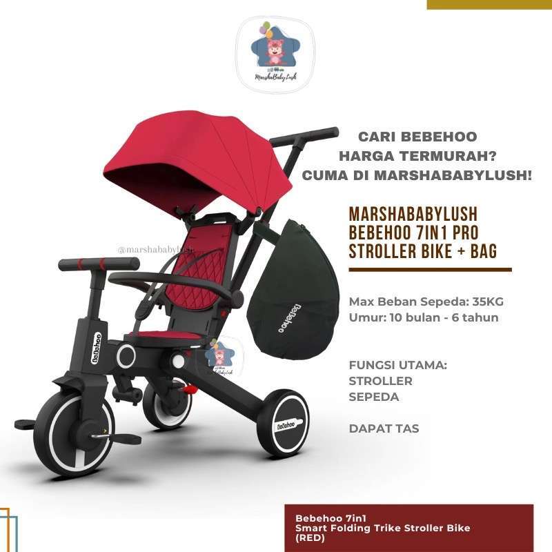 Bebehoo Stroller Trike Foldable Jual Bebehoo Gen 7in1 Pro Smart