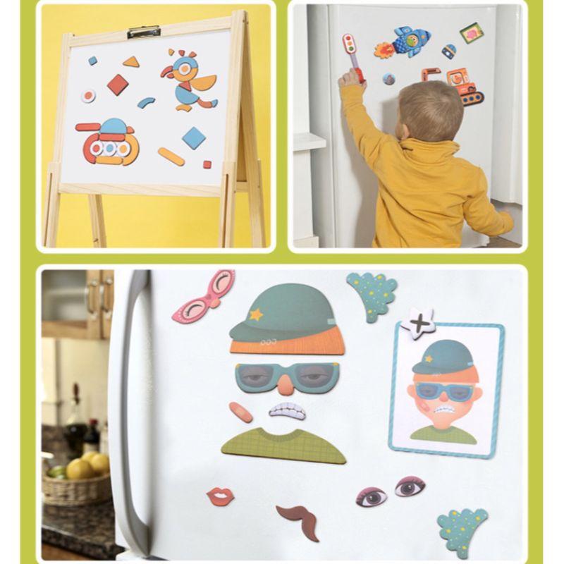 greda toys mideer magnet funny face box mainan anak