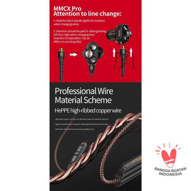 Jual Plextone Dx6 Gaming Earphone Hybrid Drivers Red Jack Di - Main Image