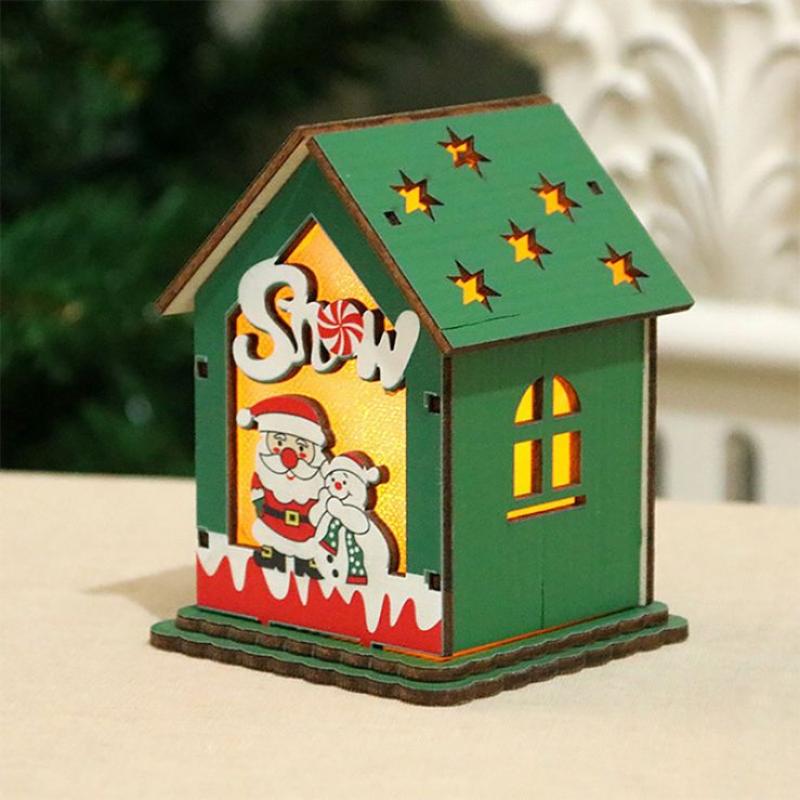 Jual H Ikea Luminous Wood House Christmas Ornaments Diy Festival Holiday Decorations Gifts With Led Light Online Desember 2020 Blibli