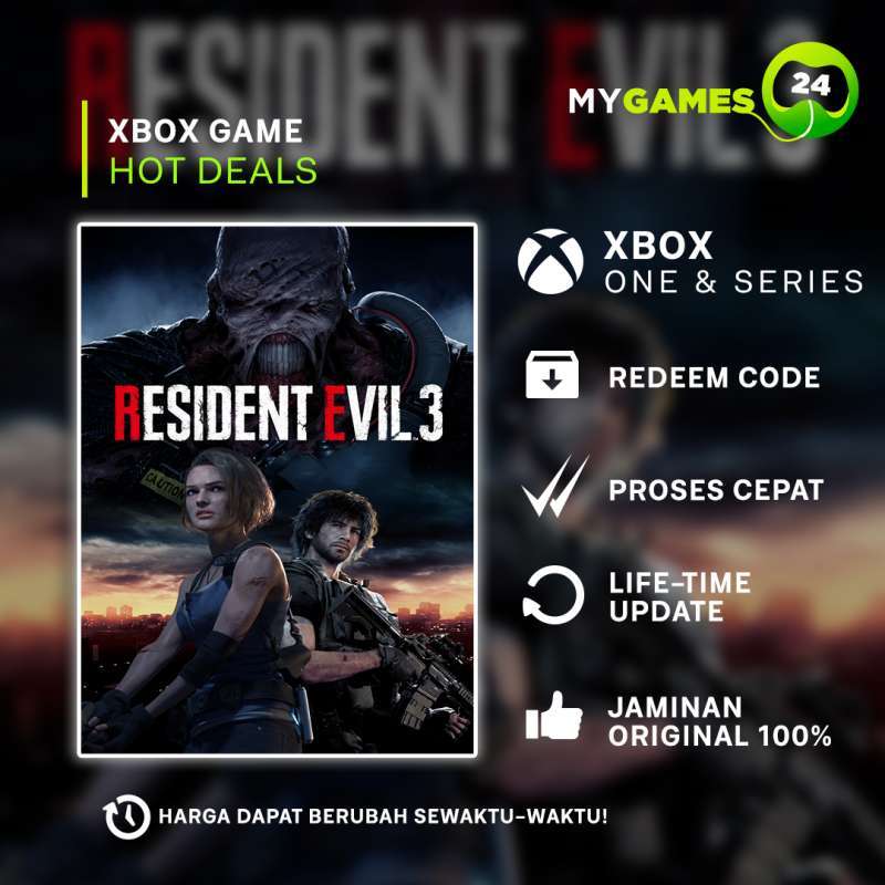 Resident evil 3 xbox one on sale digital code