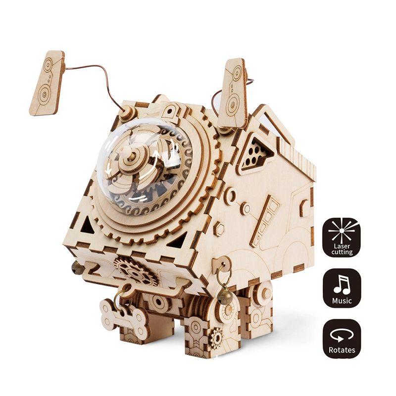 Jual H Ikea Creative 3d Music Box Puzzles Diy Wooden Robot Dog Building Kit Online September 2020 Blibli Com