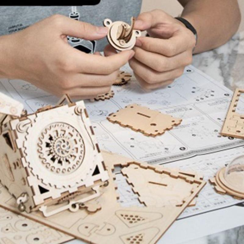 Jual H Ikea Creative 3d Music Box Puzzles Diy Wooden Robot Dog Building Kit Online September 2020 Blibli Com