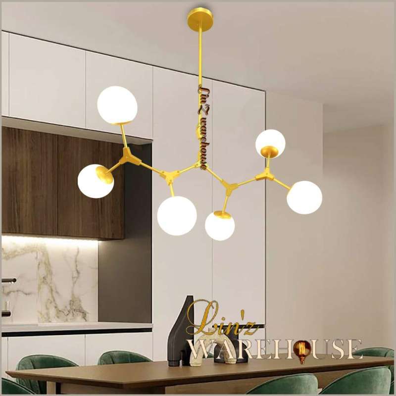 Lampu gantung MODERN ADJUSTABLE GLASS BALL pendant light