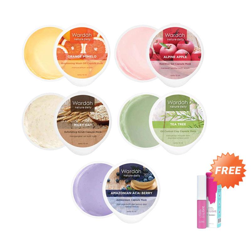 Jual Wardah Special Package Capsule Mask Free Everyday Cheek And Lip Tint 02 My Berry 5 5 G Online November 2020 Blibli