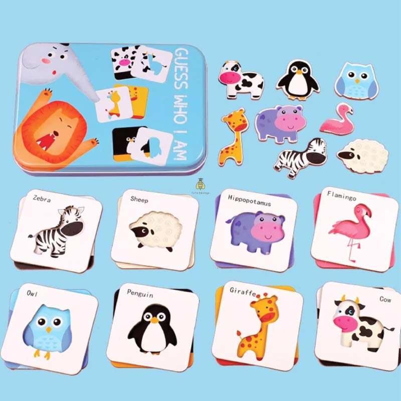 Jual Mainan Edukasi Guess Who I Am Animal Cognitive Puzzle Online September 2020 Blibli Com