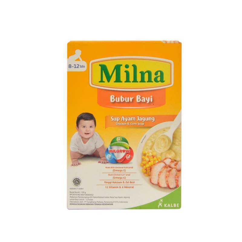 Jual Milna Bubur Bayi 8 12 Bulan Rasa Sup Ayam Jagung 120gram Online September 2020 Blibli Com