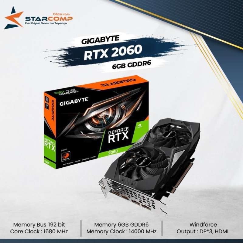 Jual Vga Gigabyte Geforce Rtx 2060 Gddr6 Rev 2.0 Rtx2060 Di Seller Starcomp Semarang Sumurboto Kota Semarang Blibli