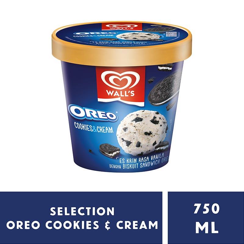 Jual Wall S Oreo Selection Cookies Cream Ice Cream 750 Ml Online Oktober 2020 Blibli Com