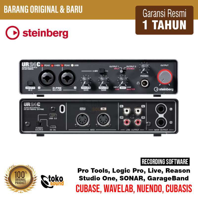 Jual Steinberg Ur24c - 2in/4out USB-C Audio Interface 32-bit