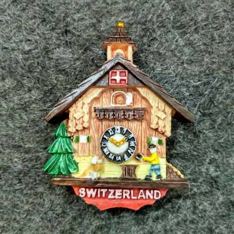 Jual Oem Ch003 Negara Switzerland Swiss Rumah House Jam Clock Fridge Magnet Tempelan Kulkas Souvenir Online Desember 2020 Blibli