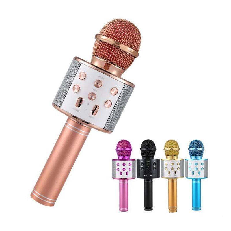 Jual Fthree Store Ws 858 Mic Karaoke Wireless Microphone Hifi Speaker Mic Bluetooth Random Online Februari 2021 Blibli