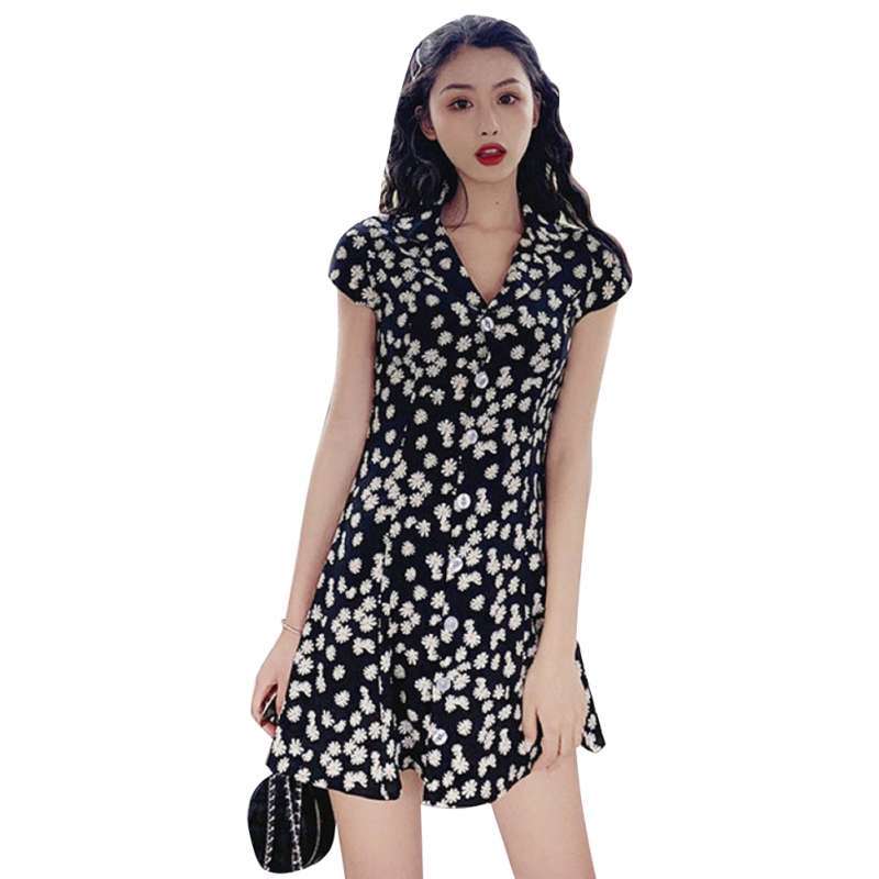 Turndown collar mini dress clearance