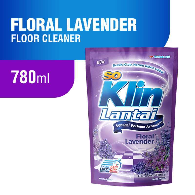 Jual Vinaf So Klin Pembersih Lantai Lavender Refill 780ml Online November 2020 Blibli Com