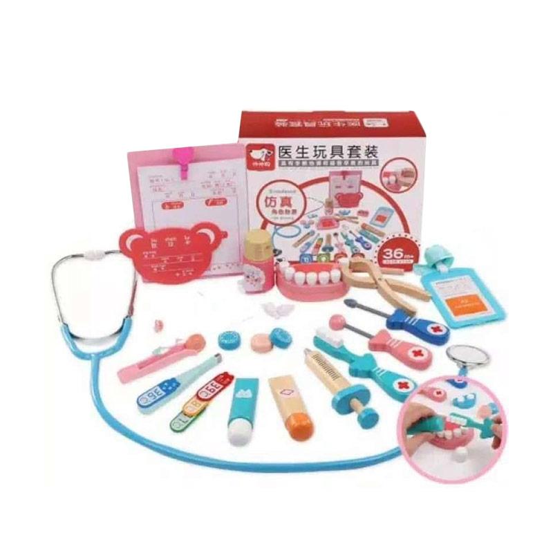 Jual Fyu Tech Mb198 Mainan Anak Doctor Set Wooden Gigi Kayu Mainan Perempuan Dokter Online Desember 2020 Blibli