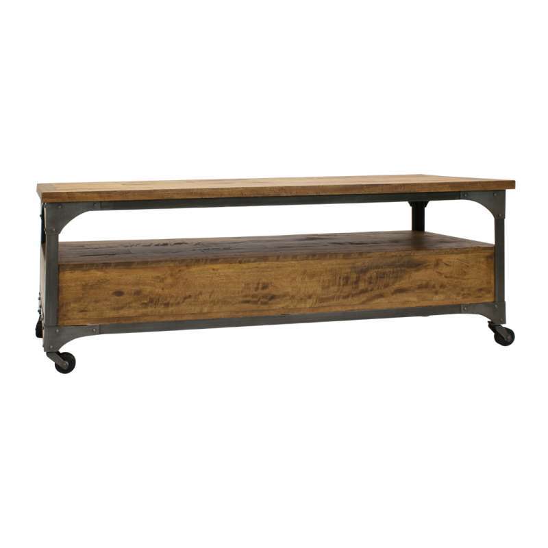 Jual Hagihara Meja Buffet Tv 2 Laci Industrial Kayu Rustic Kualitas Export Online Oktober 2020 Blibli Com
