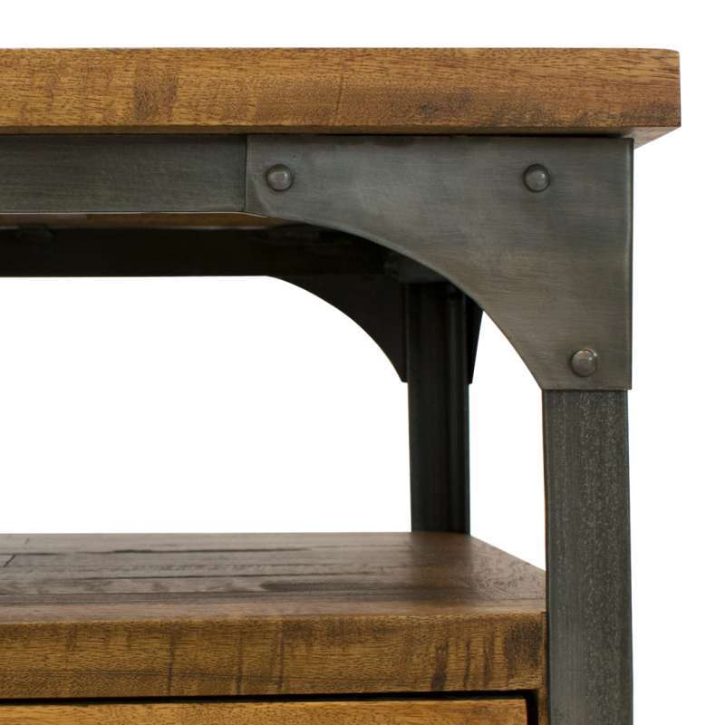 Jual Hagihara Meja Buffet Tv 2 Laci Industrial Kayu Rustic Kualitas Export Online Oktober 2020 Blibli Com