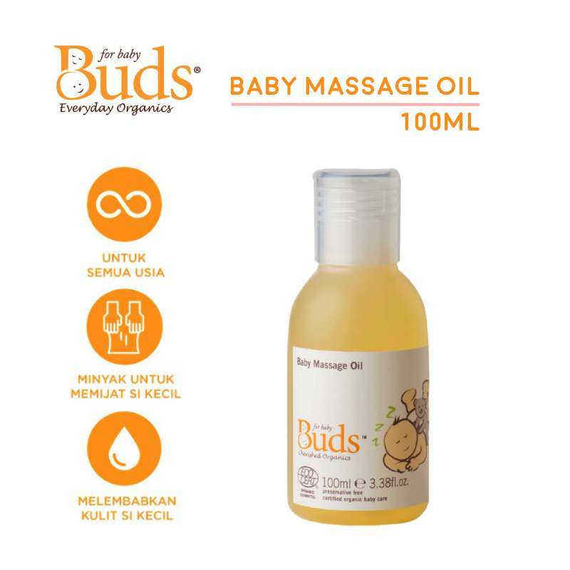 Jual Buds Cherished Organics Baby Massage Oil 100ml Exp 2023 Minyak Pijat Badan Bayi Organik Organic Natural Alami Online Agustus 2020 Blibli Com