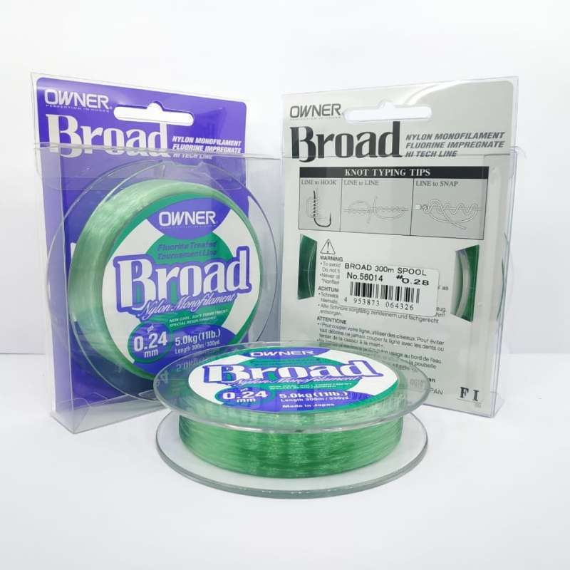 Jual Senar Pancing Owner Broad 0 24 Mm 11 Lb 5 0 Kg 300 M Ba01306 Online Oktober 2020 Blibli Com