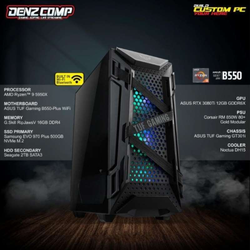 Jual Tuf Gaming Pc Ryzen 5950x Rtx 3080ti RAM 16gb Nvme 500gb