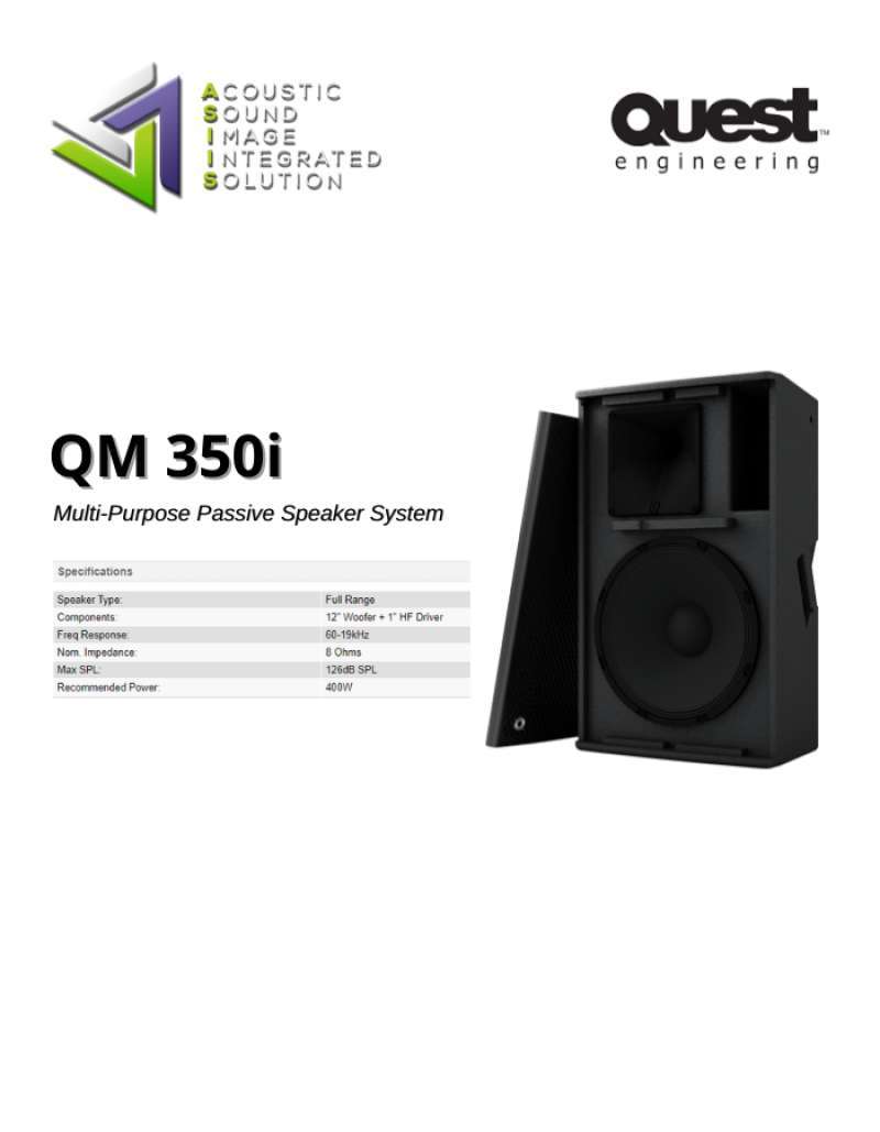 Jual Qm 350i Multi Purpose Passive Speaker System Online Februari 2021 Blibli
