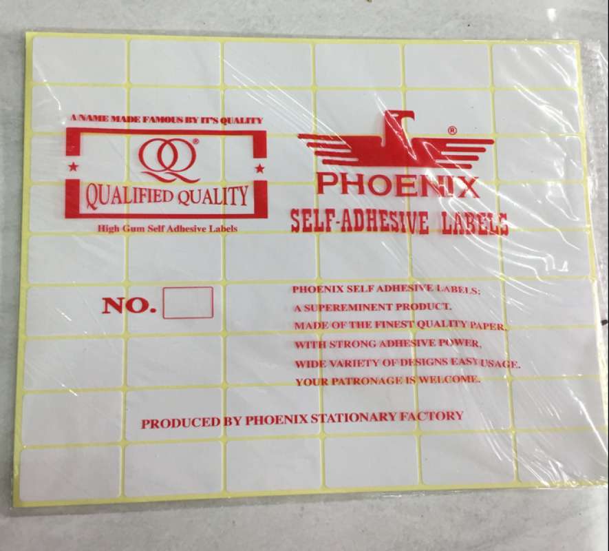 Label Stiker Phoenix no 108 ( 18 X 38 mm) [1 pak=25 plastik]