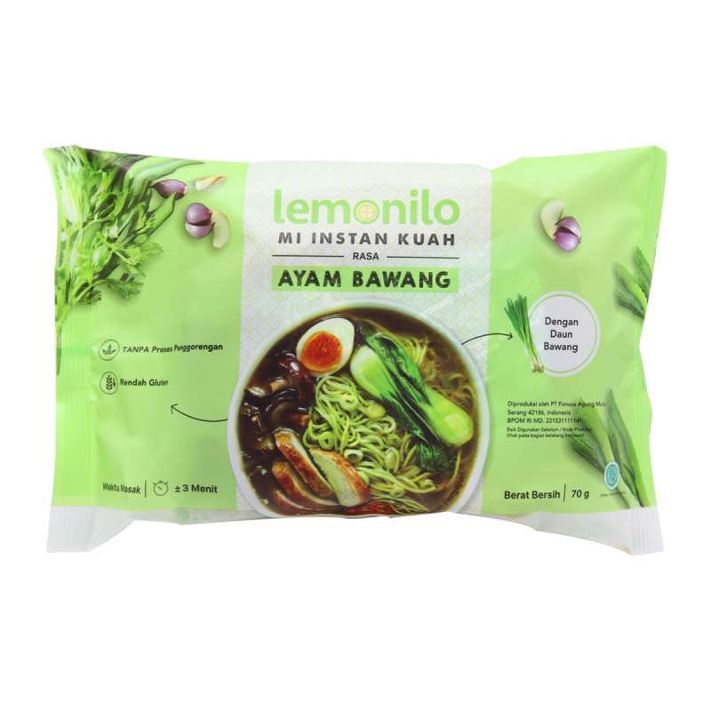 Jual Lemonilo Mie Instant Rasa Mie Ayam Bawang Mie Sehat Bebas Pengawet Tanpa Msg Murah Mei 2021 Blibli