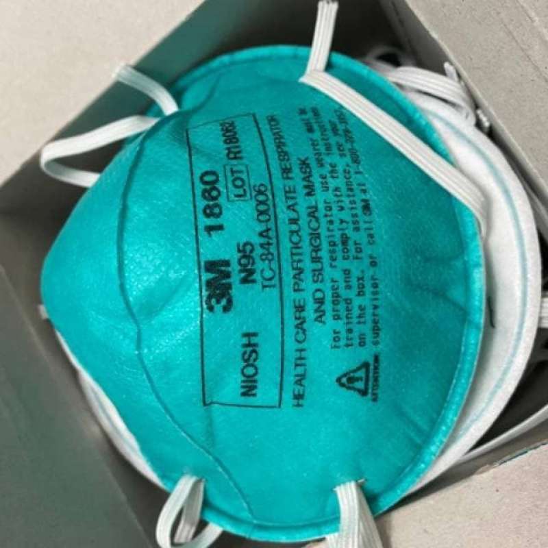 Jual 3m N95 Type 1860 Particulte Respiratory And Surgical Mask Per Box 20 Pcs Online Oktober 2020 Blibli Com
