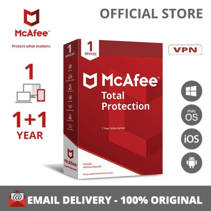 Promo McAfee Total Protection Antivirus [1 Device - 1 Year ...
