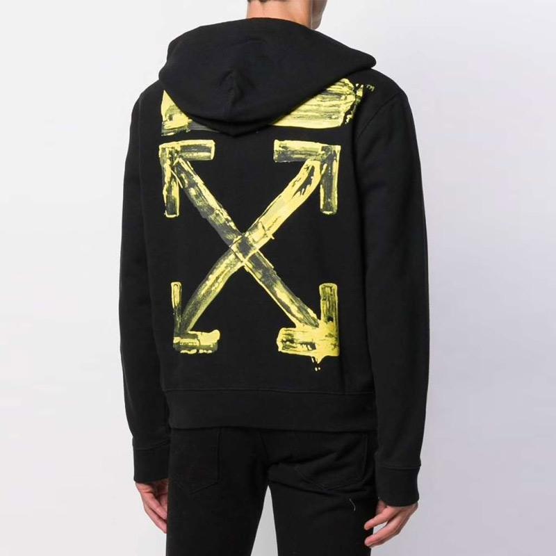 Off white acrylic hoodie clearance