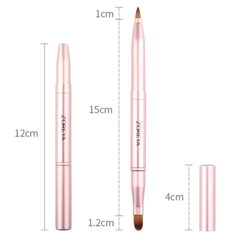 Jual Portable Stretchy Double Head Lip Brush Lipstick Wand Pen Makeup Beauty Tool Online November 2020 Blibli