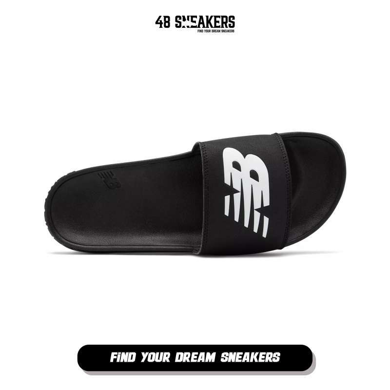 Promo Sandal Pria New Balance Sandal Black White SMF200B1