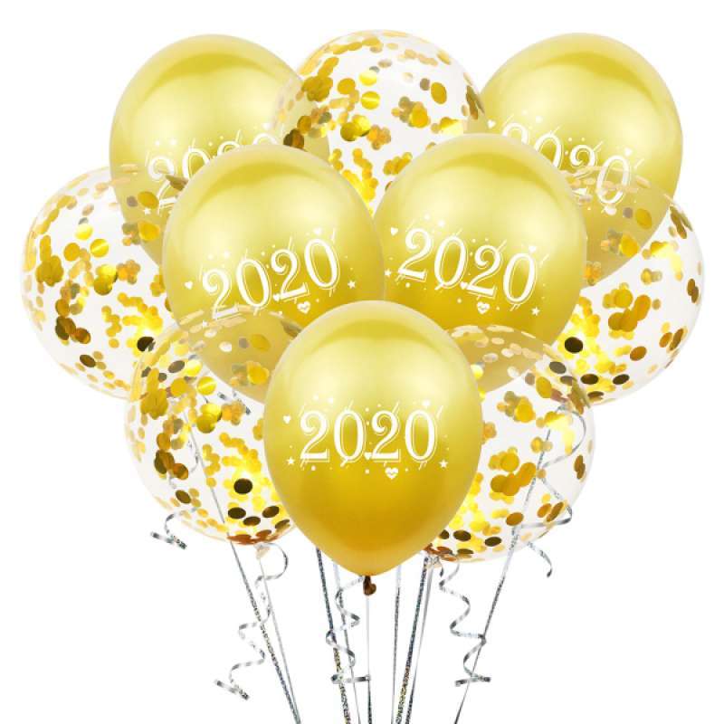 Jual 10set Latex Balloons Confetti Numbers Balloons 4 Colors For Christmas Decor Online Desember 2020 Blibli