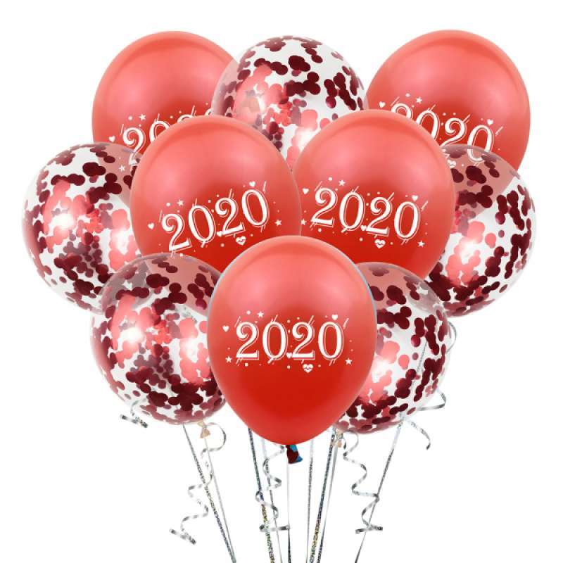 Jual 10set Latex Balloons Confetti Numbers Balloons 4 Colors For Christmas Decor Online Desember 2020 Blibli