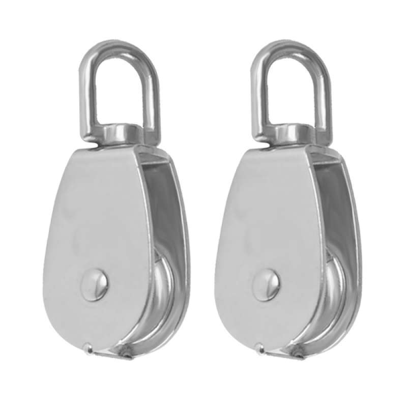 harayaa 2PCS Single Pulley Roller Load Lift Steel M15 Pulley Block harayaa 2PCS Single Pulley Roller Load Lift Steel M15 Pulley Block