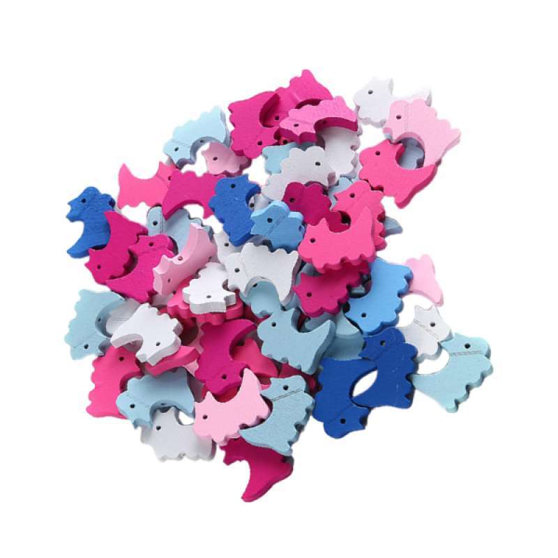 Jual 50x Baby Colorful Wood Chips Diy Intellectual Puzzle Dog Crafts Home Decors Online September 2020 Blibli Com
