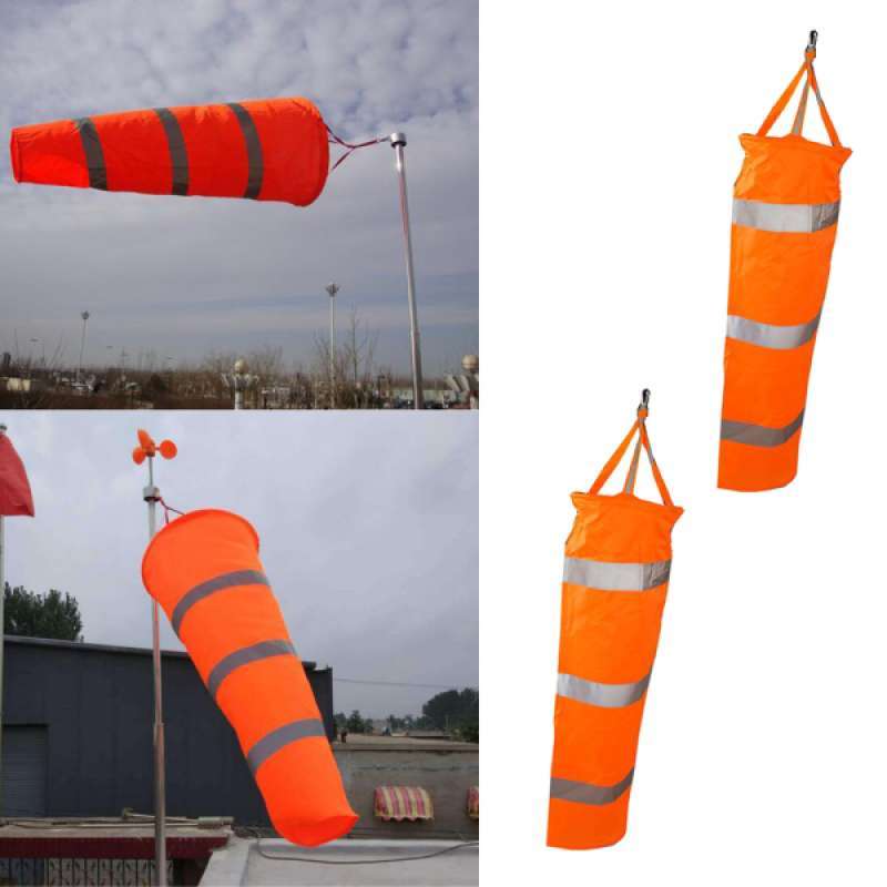 Jual 2x Orange Windsock W Reflective Belt Outdoor For Airport Garden 60cm Long Online Oktober 2020 Blibli Com