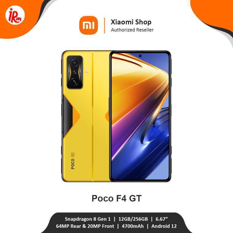 POCO F4 GT 12GBRAM 256GB ROM サイバーイエロー Xiaomi Poco F4 GT 128GB 8GB RAM (FACTORY UNLOCKED) 6.67