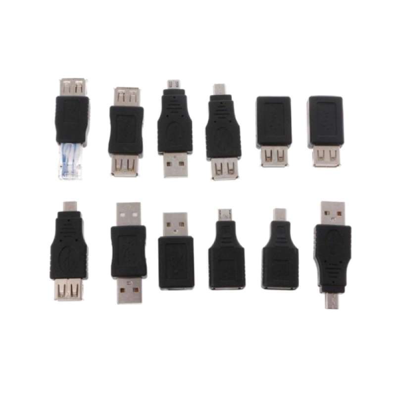 40 Pcs USB Adapter Kit Mini Changers Adapter Converter Connectors USB Male to Female Micro USB 